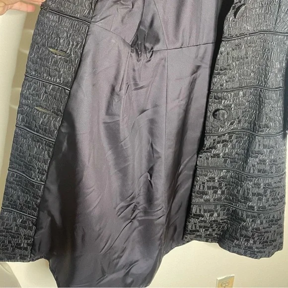 Nettie Vogues Nettie Rosenstein Vtg 60s Black Jacket Made in England Size XS-S - Picture 8 of 12